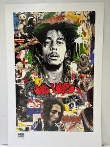 BOB MARLEY ONE LOVE EXPERIENCE Mr Brainwash POSTER 36X24 REPRINT - Picture 1 of 17