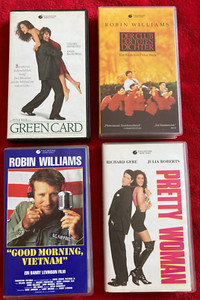 4x VHS Video Greencard PRETTY WOMAN Club der toten Dichter GOOD MORNING VIETNAM