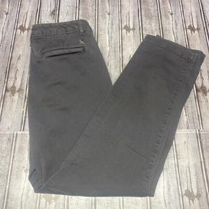 Eddie Bauer Hose Damen 6 grau Boyfriend khaki Chino Freizeit Taschen Logo Arbeit - Bild 1 von 8