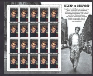 US Scott# 3082 1996 32c Booklet Pane of 20 James Dean P#S111111 UL MNH VF - Picture 1 of 2