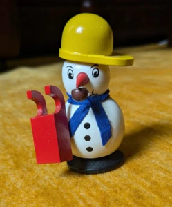 Räuchermännchen Erzgebirge Schneemann - Bild 1 von 5