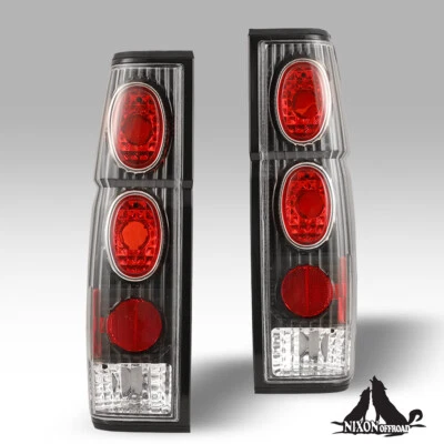 Tail Lights for 95-97 Nissan Pickup 86-94 Hardbody D21 Black Clear Altezza Style - Изображение 1 из 4