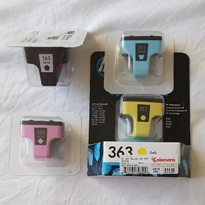 Cartuchos de tinta originales HP 363 negro, amarillo, magenta claro + cian claro caducados 2015 - Imagen 1 de 7