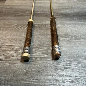 2 Vintage Fly fishing rods 1 great lakes Noodle Cork 2pc. Man Cave Decor Shop 2 - Picture 1 of 14
