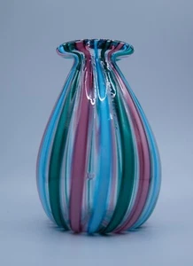 Murano Glas Vase 1950/60er - Fulvio Bianconi - Bild 1 von 6
