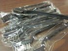 LOT OF  12  GIT STAINLESS STEEL WIRE BRUSH TOOTH BRUSHES PLASTIC HANDLE ABS