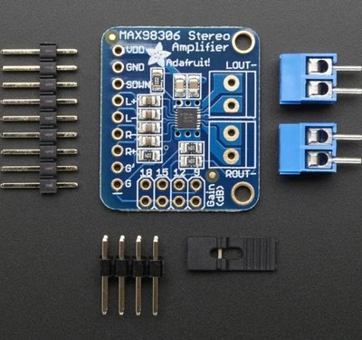 Adafruit Stereo 3,7W Class D Audio-Verstärker, Gain einstellbar, MAX98306, 987 - Bild 1 von 3
