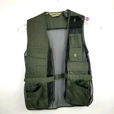 Bob Allen 240M Mesh Shooting Vest, Dark Green  Right Hand, Large Zip Front - Image 1 of 4