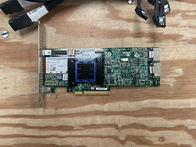 Adaptec ASR-6805 8-Port 6G SAS 512MB PCIe RAID Controller Card AFM 600CC Batt - Image 1 of 4