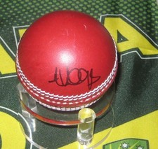 Adam Voges (Australian 2015/16  Test Player)  signed Red Cricket Ball + COA