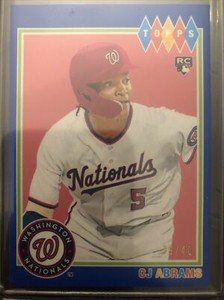 2022 Topps Brooklyn Collection CJ Abrams Blue /40 Rookie