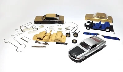 Opel Admiral Hostaro, VW K70, Ford Mustang Plastik / Resine  1:43 Konvolut - Bild 1 von 4