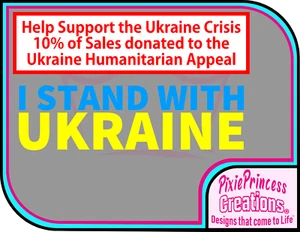 Ukraine Charity Flag Support Sticker O Vinyl Car Wall Decor Room Window Decal - Picture 1 of 4