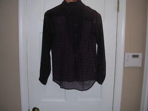 American Eagle Outfitters Blouse Favorite Fit Small / Petite Black / Red - Picture 1 of 2