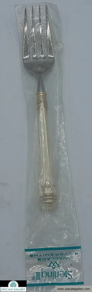 Tenedor de ensalada Wallace Olympia de plata esterlina HH 6,5" *TOTALMENTE NUEVO* Foto 1 de 1