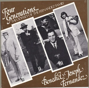 1977 SIGNED 1ST ED. FOUR GENERATIONS: Odyssey of Fernandez Family - PHOTOGRAPHY - Foto 1 di 2