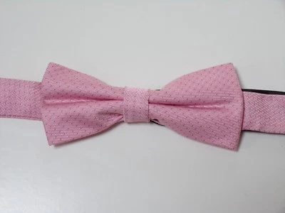 DKNY men pink bow tie silk adjustable new - Image 1 of 4