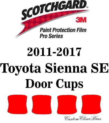 Película de protección de pintura 3M Scotchgard serie Pro 2011-2016 2017 Toyota Sienna SE Foto 1 de 3