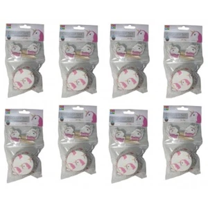 8x 24er Set Cupcakeform mit Schild EINHORN Muffinförmchen Muffin Backform Papier - Bild 1 von 4