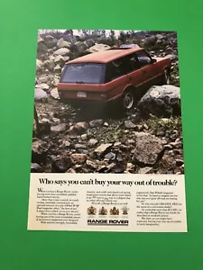 1988 1989 RANGE ROVER ORIGINAL VINTAGE PRINT AD ADVERTISEMENT - Bild 1 von 1