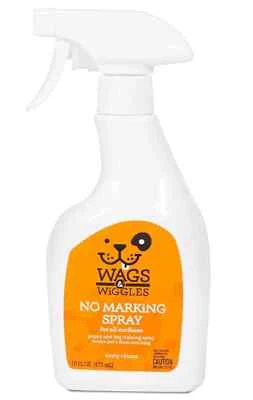 FETCH FOR PETS Wags & Wiggles No Marking Deterrent Training Spray for Dogs - Indoor Dog Pee Rep