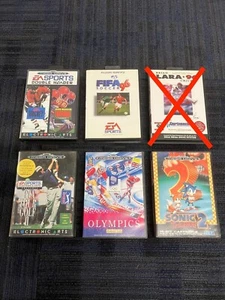 Lote de trabajo de juego Sega Mega Drive paquete x5 juegos en caja UK PAL - Imagen 1 de 16