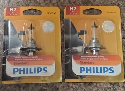 Philips H7 OEM Original Standard Headlight Halogen Bulbs 12972B1 Lot of 2 - Image 1 of 4