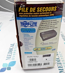AVR750U - TRIPP LITE - 750VA UPS BATTERY BACKUP NEW OLD STOCK OPEN BOX UNTESTED - Picture 1 of 3