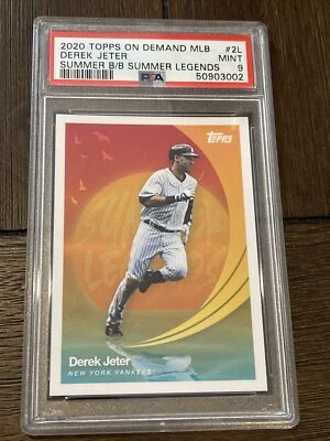Derek Jeter 2020 Topps On Demand Summer Blockbuster Legends #2L 77 Made PSA 9 - Image 1 of 2