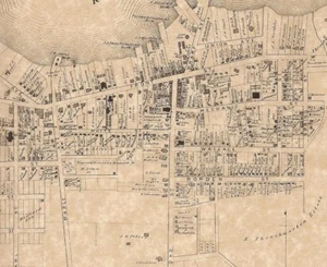 Mapas de Red Bank Shrewsbury Monmouth NJ 1873 con nombres de propietarios mostrados - Imagen 1 de 4