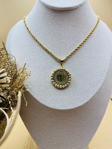 Osmanli Tugra Gold Münze Kette 22 Karat Vergoldet Altin Kaplama dorika Kolye - Bild 1 von 2
