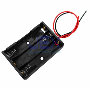 Three/3X AAA DIY Battery Holder Case Box 4.5V Volt PCB Mount With Bare Wire Ends - Picture 1 of 1
