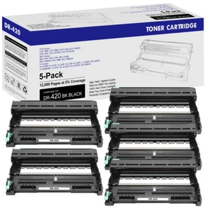 5PK DR420 Drum Unit Fits for Brother DCP-7060D DCP-7065DN DCP-7070DW HL-2250DN - Picture 1 of 6