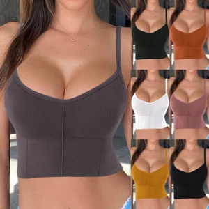 Women's Tube Top Beauty Back Bralette Seamless Sports bra Underwear Push-up Bras - Picture 1 of 24