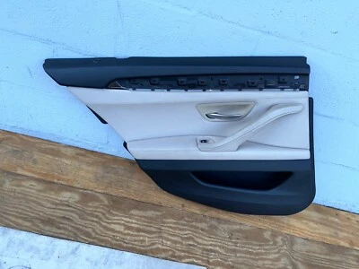 BMW 528i 535i 550i 2011-2016 interior trasero izquierdo panel embellecedor cubierta OEM Foto 1 de 4