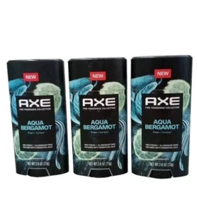 3 Axe Fine Fragrance Collection Deodorant Aqua Bergamot 2.6oz Aluminum Free  - Picture 1 of 1