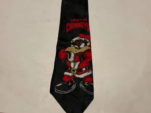 Vtg Lot (4 ea.) Christmas Neckties looney tunes-taz-bugs bunny-elmer fudd - Picture 1 of 6
