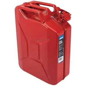 Draper Acciaio Tanica Carburante 20L Rosso Memorizzazione E Trasferimento - Foto 1 di 1
