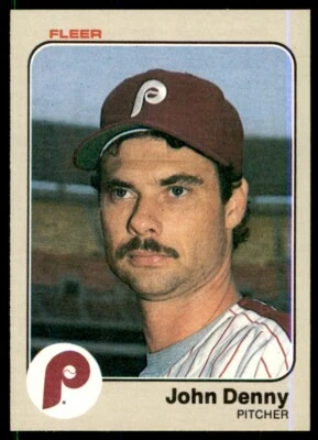 1983 Fleer John Denny Philadelphia Phillies #158 - Image 1 of 2