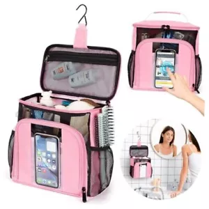 Shower Caddy, Toiletry Bags Dorm Room Essentials for College Students Pink - Picture 1 of 7