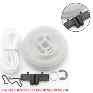 Starter Pulley+Pawl Set+Rope For Stihl 017 018 025 MS192 MS210 MS230 MS250 - Picture 1 of 8
