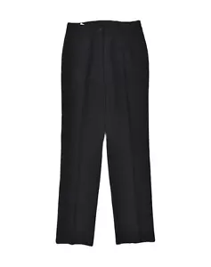 BENETTON Womens Straight Casual Trousers IT 42 Medium W28 L30 Black XH01 - Picture 1 of 4