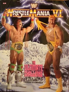 WWF Wrestlemania 6 VI Program Hulk Hogan Ultimate Warrior *ARENA EDITION*1990 - Picture 1 of 18