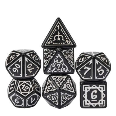 White Druid Design 7-Dice Set