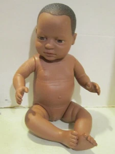 Vintage Marvel Trading Co.vinyl Af/Am anatomically correct 16" baby girl VGC - Picture 1 of 8