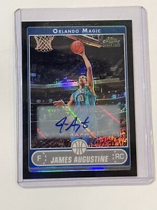 A57,136 - 2006-07 Topps Chrome Autographs Refractors Black #188 James Augustine 