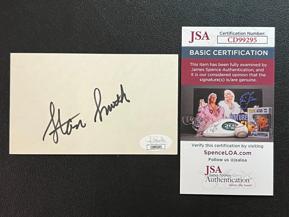 Stan Smith Signed 3x5 Card JSA w/COA Pro Tennis Star US Open/Wimbledon HOF '87! - Image 1 of 4