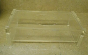 LUCITE Clear Acrylic Tissue Box Holder Cover Vintage - Picture 1 of 4