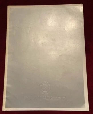 1968 BMW 2000 2000CS 2000C купе 20-страничный автомобиль продажи брошюра каталог немецкий - Изображение 1 из 4