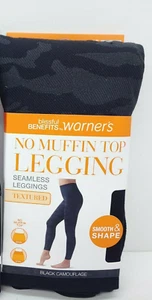 Blissful Benefits by Warner's No Muffin Top Legging Size XS Black Camo 1 Pack - Picture 1 of 7